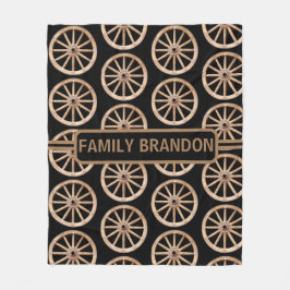 Modern bondhouse Rustic Old-Mode Wooden Wheel Fleecefilt