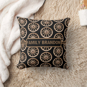 Modern bondhouse Rustic Old-Mode Wooden Wheel Kudde