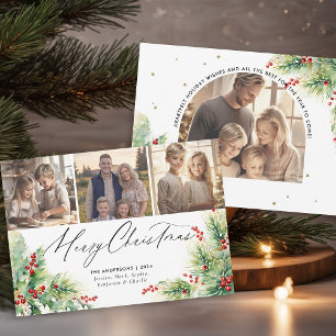 Modern bondhouse Tradition Botanic Fotojul Julkort