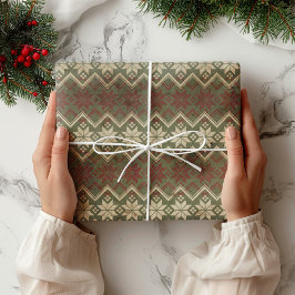 Modern bonhouse Snowflake Mönster Presentpapper