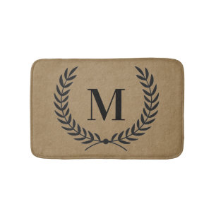 Modern bonhouse Stil Laurel med Monogram Badrumsmatta