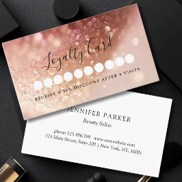 Modern bonuskort i Glitter Visitkort