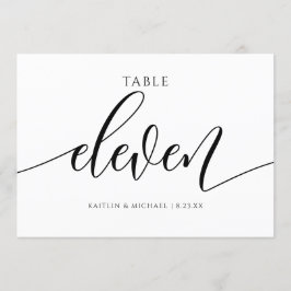Modern Bordsnummer Calligraphy - 11