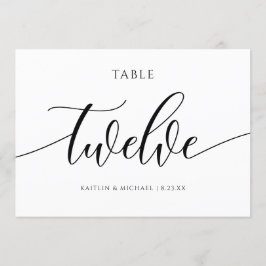 Modern Bordsnummer Calligraphy - 12