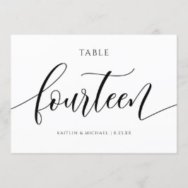 Modern Bordsnummer Calligraphy - 14