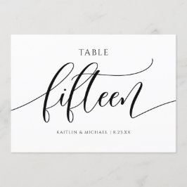 Modern Bordsnummer Calligraphy - 15