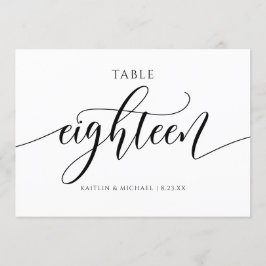 Modern Bordsnummer Calligraphy - 18