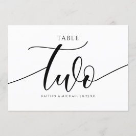 Modern Bordsnummer Calligraphy - 2