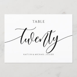 Modern Bordsnummer Calligraphy - 20