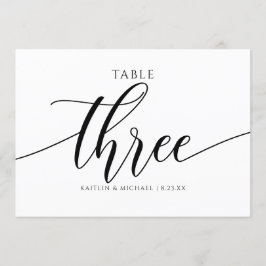 Modern Bordsnummer Calligraphy - 3