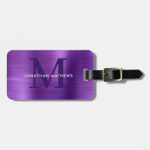 Modern borstad, Metallic Violet Monogram
