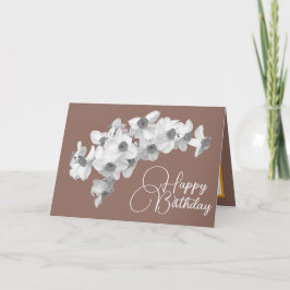 Modern Botanical Daffodils Spring Floral Birthday Kort