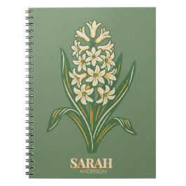 Modern Botanical Easter Blessings Anteckningsbok