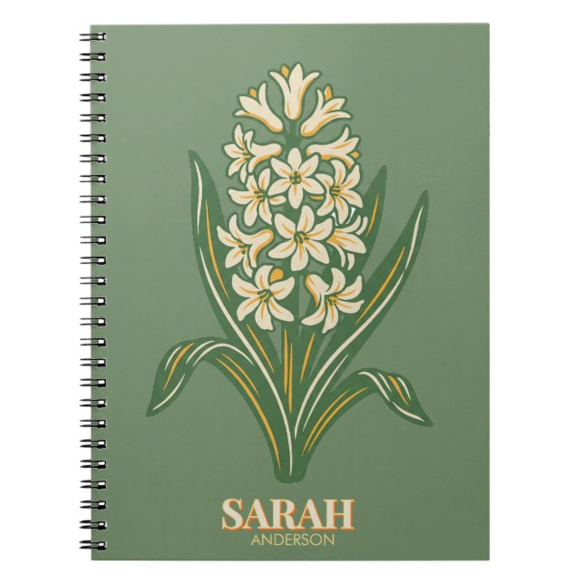 Modern Botanical Easter Blessings Anteckningsbok (Framsidan)