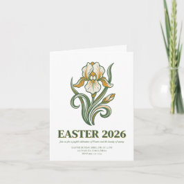 Modern Botanical Easter Blessings Inbjudan