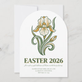 Modern Botanical Easter Blessings Inbjudningar
