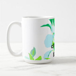 Modern Botanical Leaf  Kaffemugg