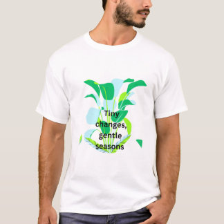 Modern Botanical Leaf  T Shirt