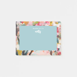 Modern Botanisk Abstrakt Konst Post-it Block