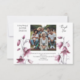 Modern botanisk begravning tack kort