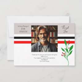 Modern botanisk begravning tack kort