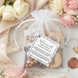 Modern Botanisk Bröllop Välkomst Minimalistisk Gåvor Etiketter