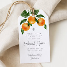 Modern Botanisk Citrus Tack Första Nattvarden