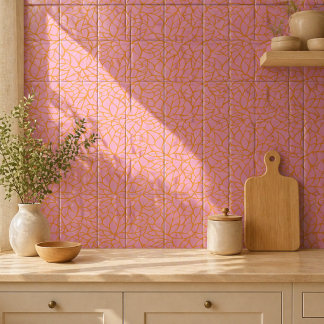 Modern Botanisk Dekorativ Kakel | Keramisk Kakel