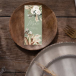 Modern botanisk elegant av pampas eucalyptus meny<br><div class="desc">Modern lada farm rustic botanical bohemian natural pampas gräs och eukalyptus botanical bröllop betalar av stationär meny. Vackra handtryckta vattenfärger i botaniska blommigtar och manustext. Modern på trender naturlig,  sage grönt,  rost,  terracotta,  brun och svart design.</div>