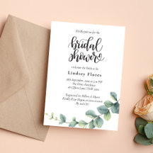 Modern Botanisk Eucalyptus Boho Bröllopsdusch