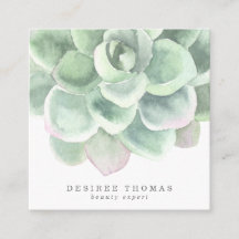 Modern botanisk Grönt Elegant Succulent