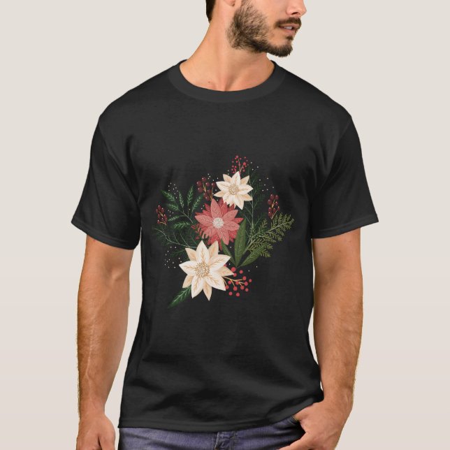 modern botanisk helgdag t shirt (Framsida)