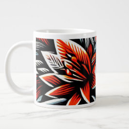 Modern Botanisk Jumbo Mugg