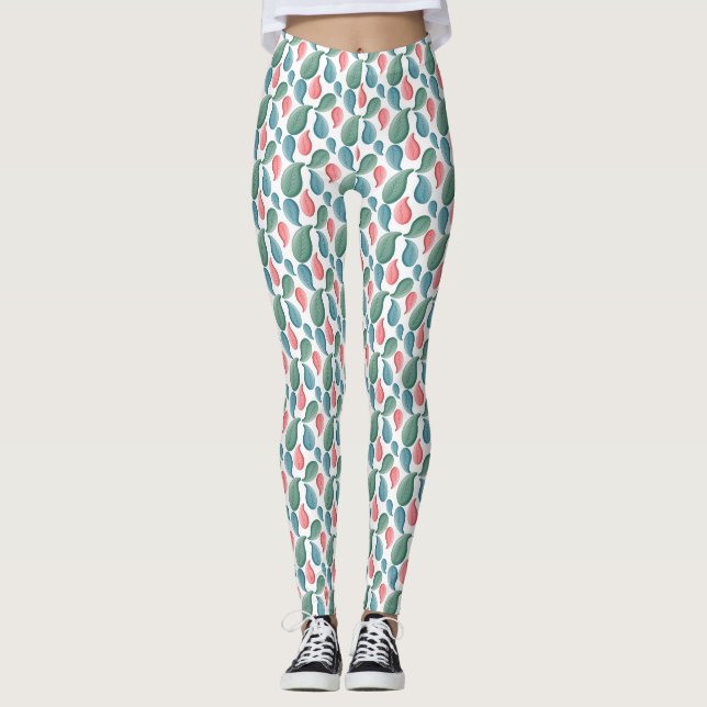 Modern botanisk konst  leggings (Framsida)