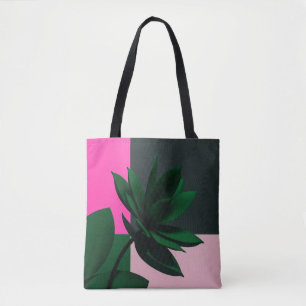 Modern Botanisk Kontrast Väska