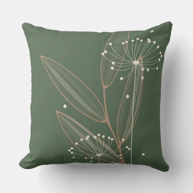 Modern botanisk kudde (Framsida)