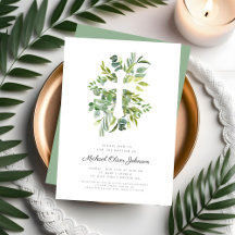 Modern Botanisk Religiös Kors Döpelse