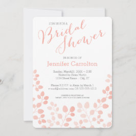 Modern botaniska Inbjudningskort för möhippan