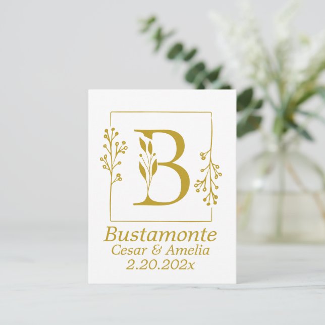 Modern Botaniska Personligen Brev B Vykort (Stående Fram)