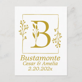 Modern Botaniska Personligen Brev B Vykort