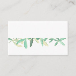 Modern botaniskt Bröllop DIY Placecard Placeringskort
