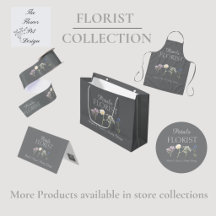 Modern boutique blomsterbutik branding fickor