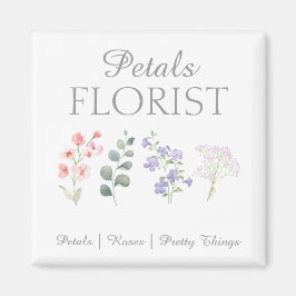 Modern boutique blomsterbutik branding  magnet