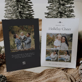 Modern Bow | Enkel minimal fototyp 3 Julkort