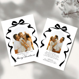 Modern Bow Photo God jul Arch Julkort