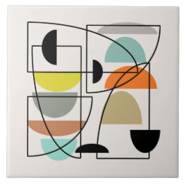 Modern "Bowls" i mitten av århundradet Kakelplatta