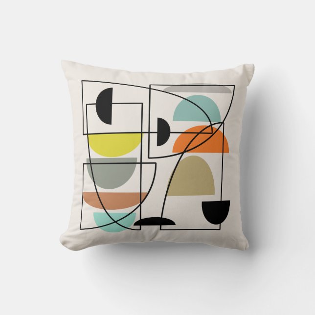 Modern "Bowls" Kudde (Framsida)