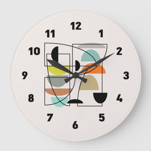 Modern "Bowls" Stor Klocka (Framsida)