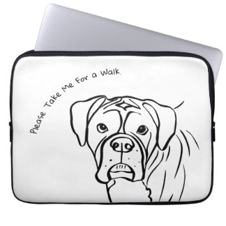 Modern boxer: Redigera egen text Laptop Fodral