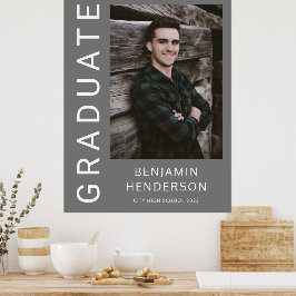 Modern Boy Studenten Photo Poster